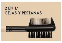 Cejas y pestañas.